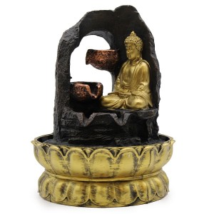 Σιντριβάνι Golden Meditating Buddha 30cm